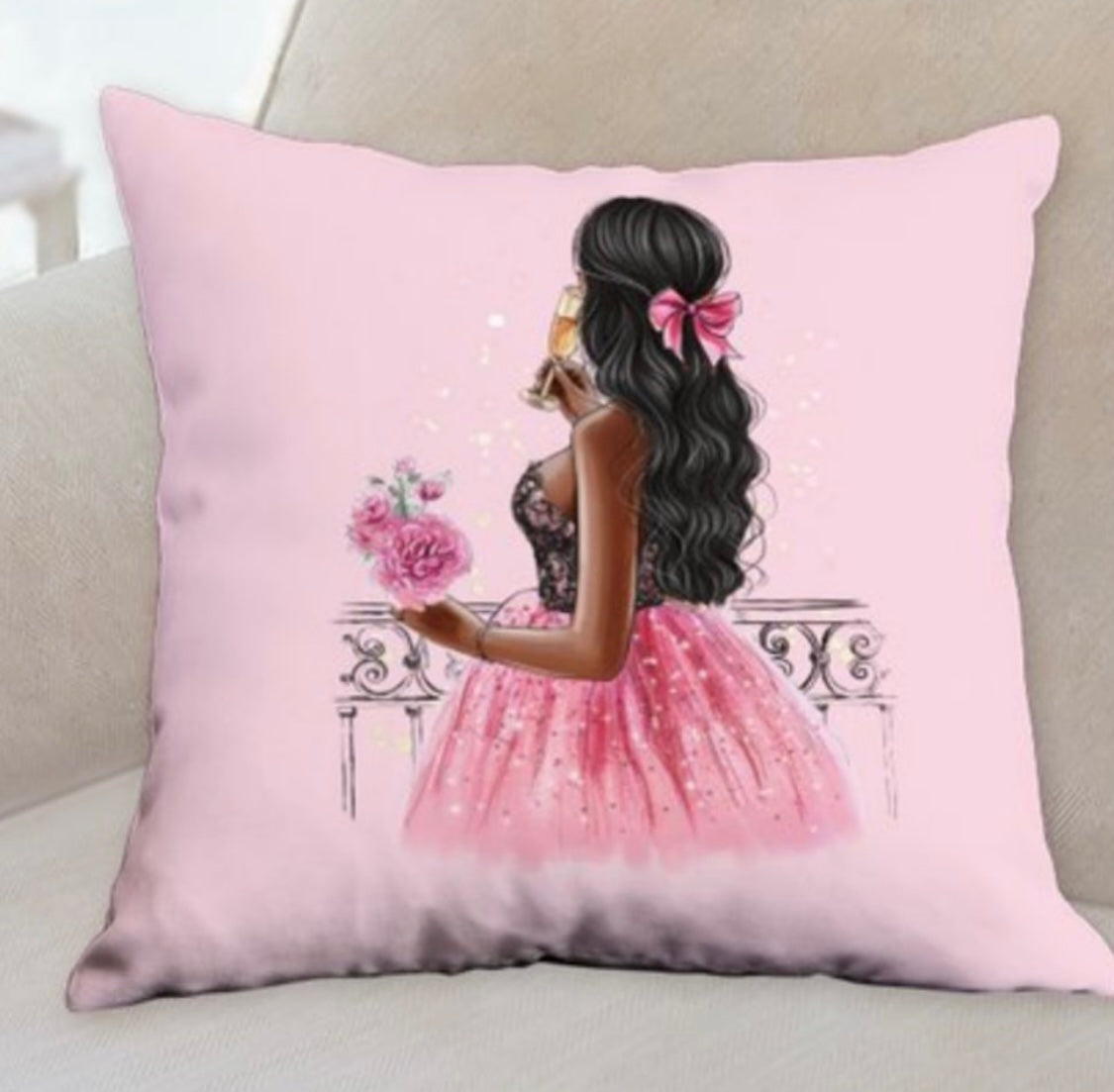 Paris Lady Pillow