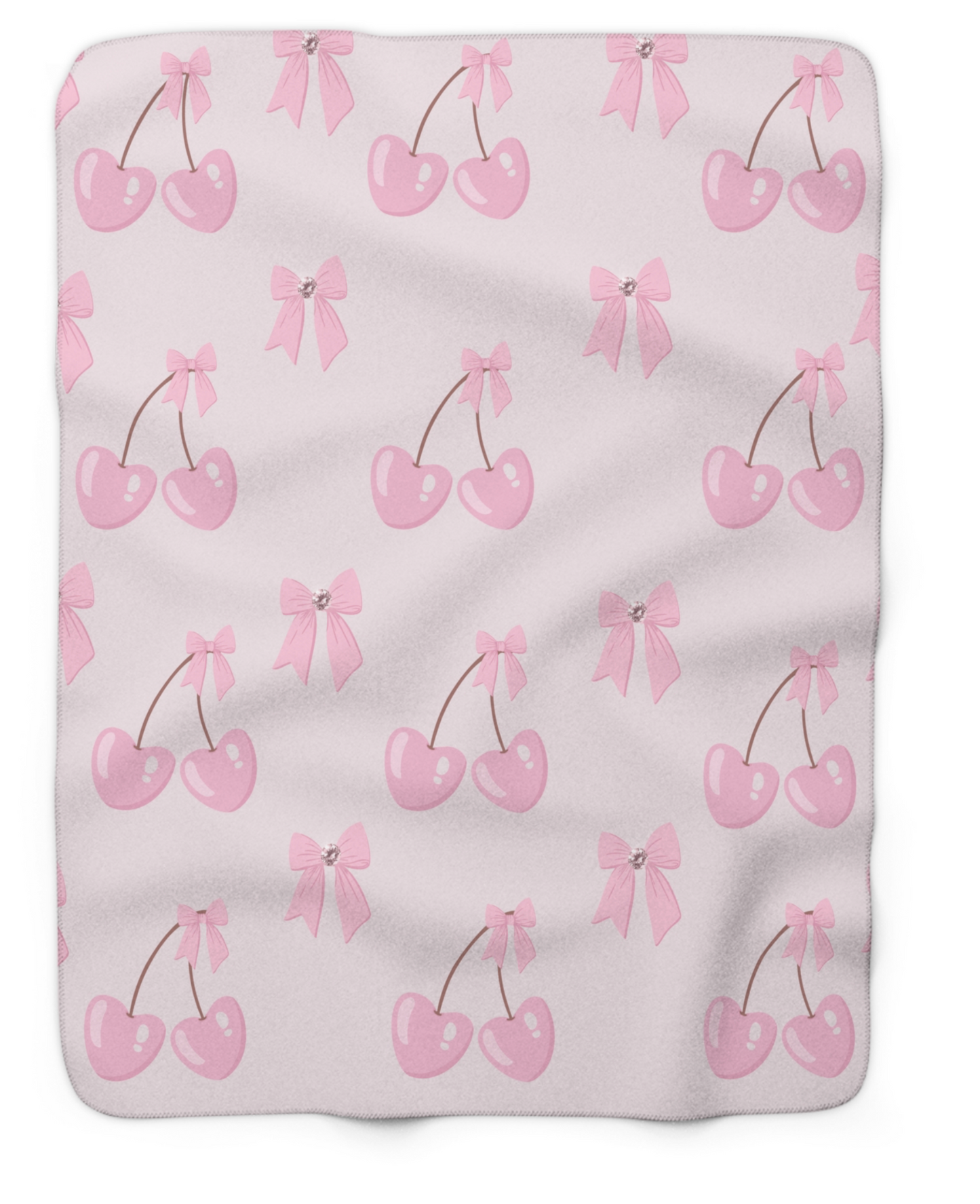 Cherry Kiss Sherpa Blanket