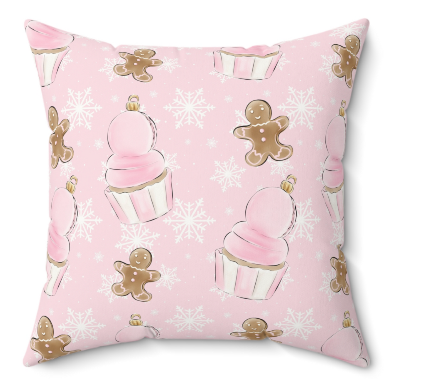 Cupcake Gingerbread Pillow
