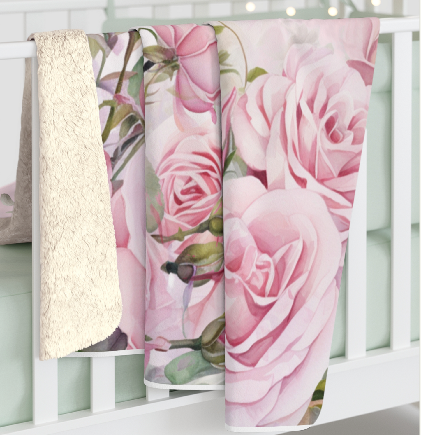 Pink Bow Sherpa Blanket