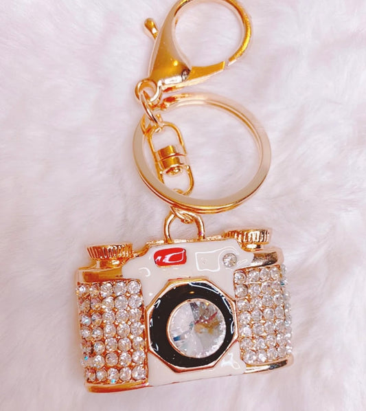 Photo camera bag charm