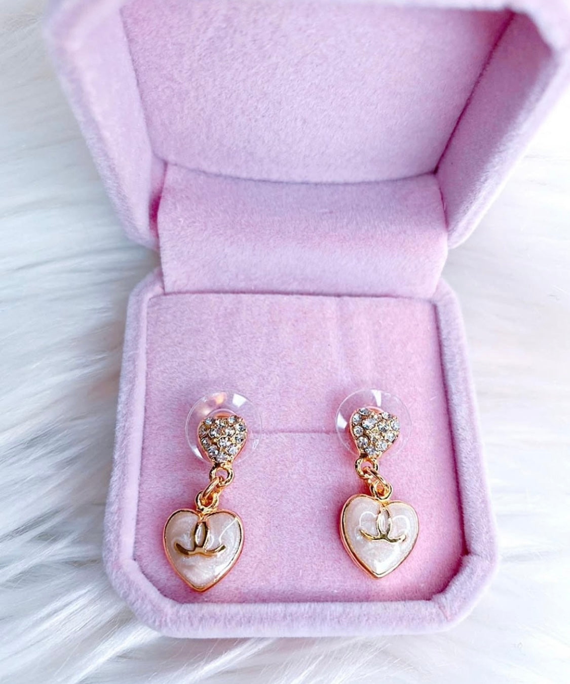Heart of gold earrings
