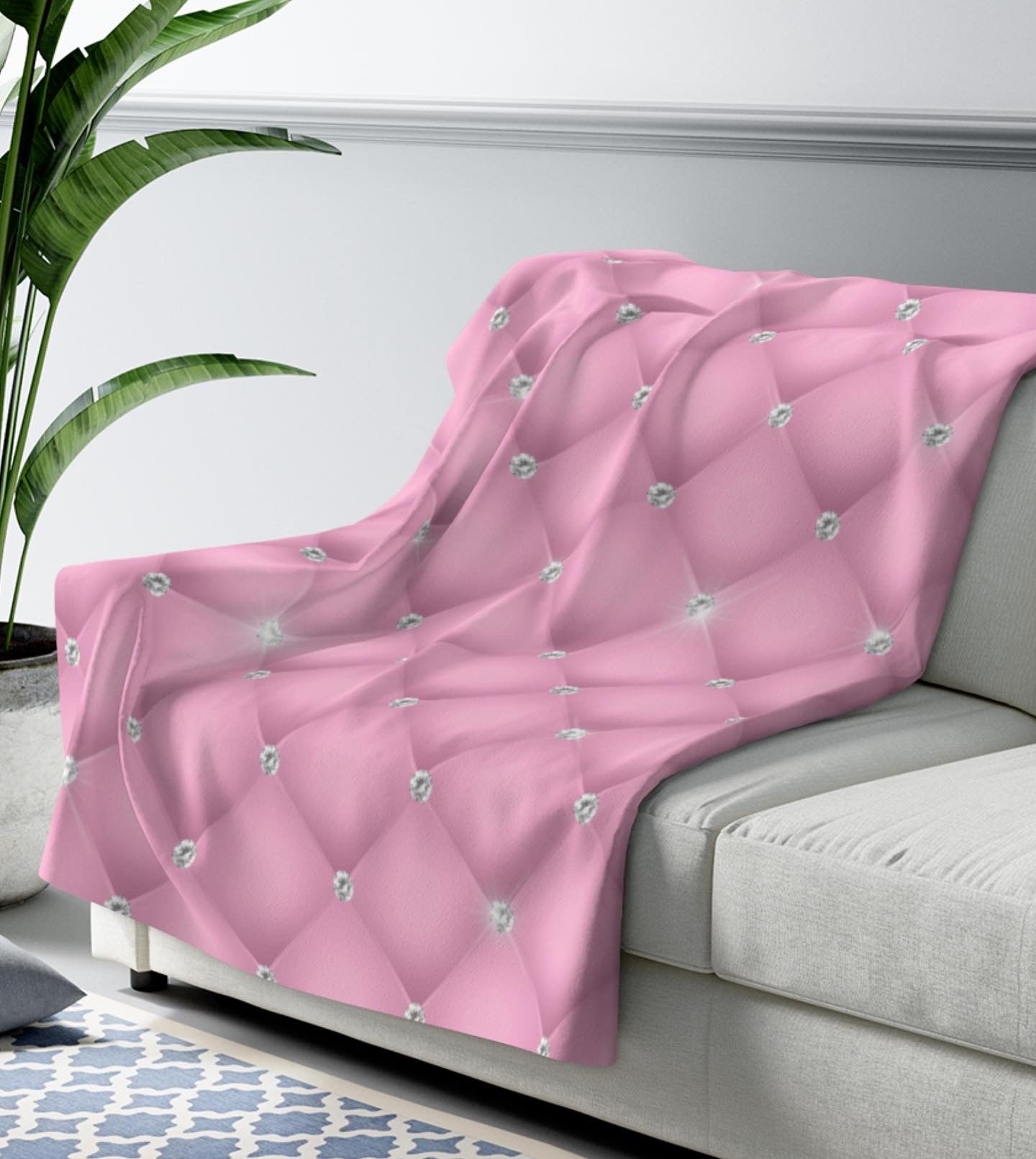Pink Gem Sherpa Blanket