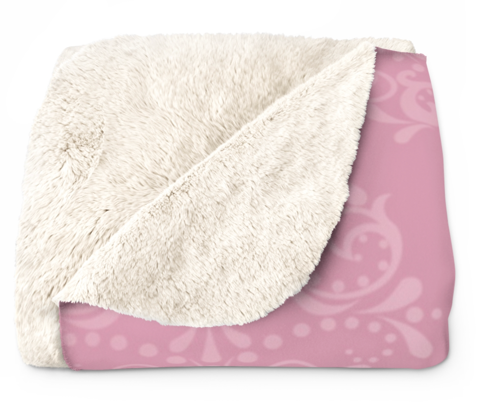 Pink Bow Sherpa Blanket