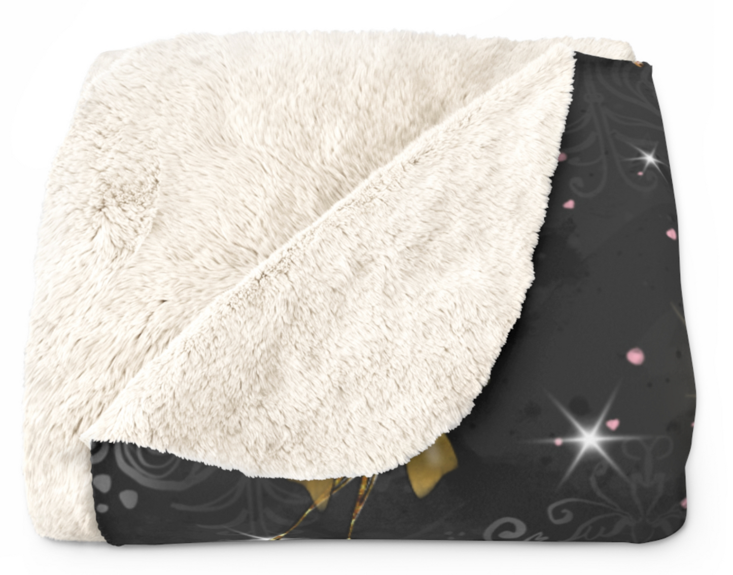 Black Cherry Sherpa Blanket