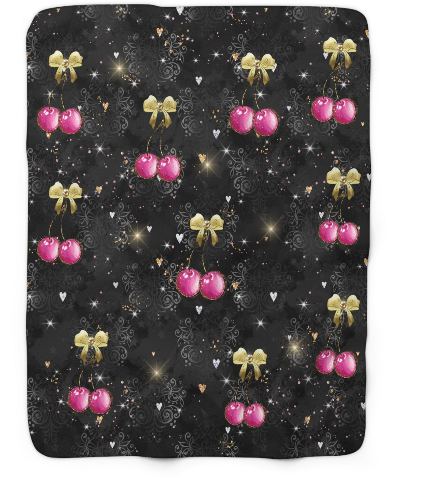 Black Cherry Sherpa Blanket