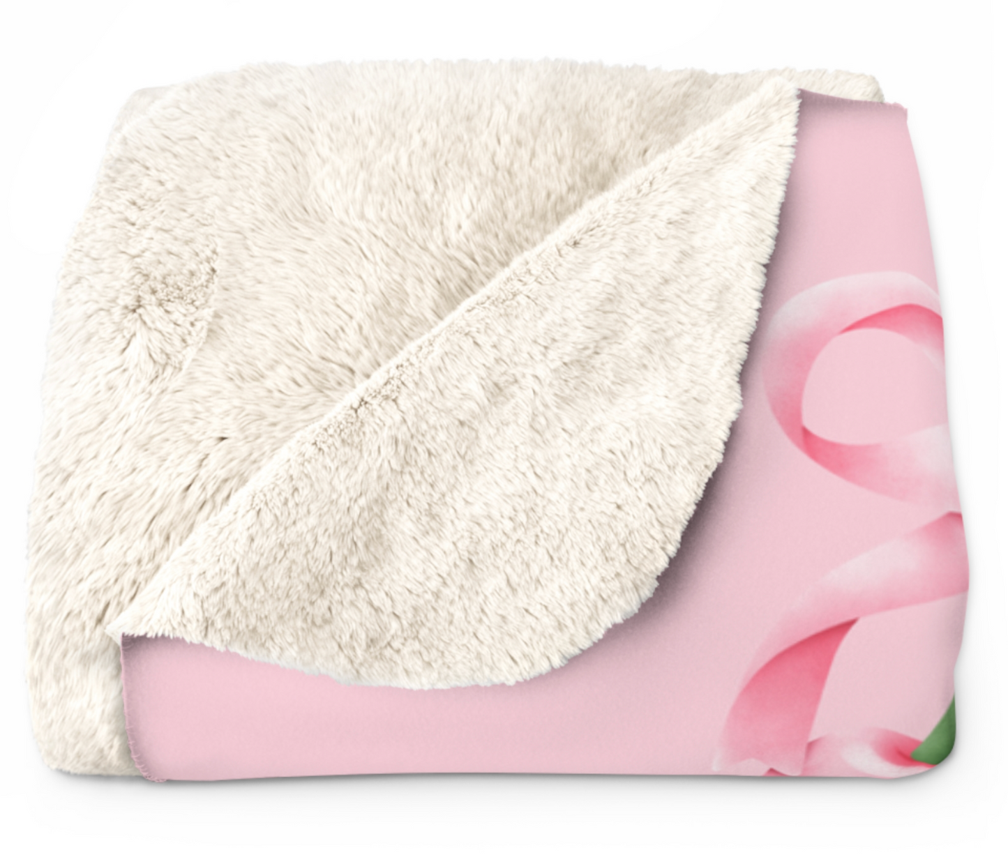 Cherry Bows Sherpa Blanket
