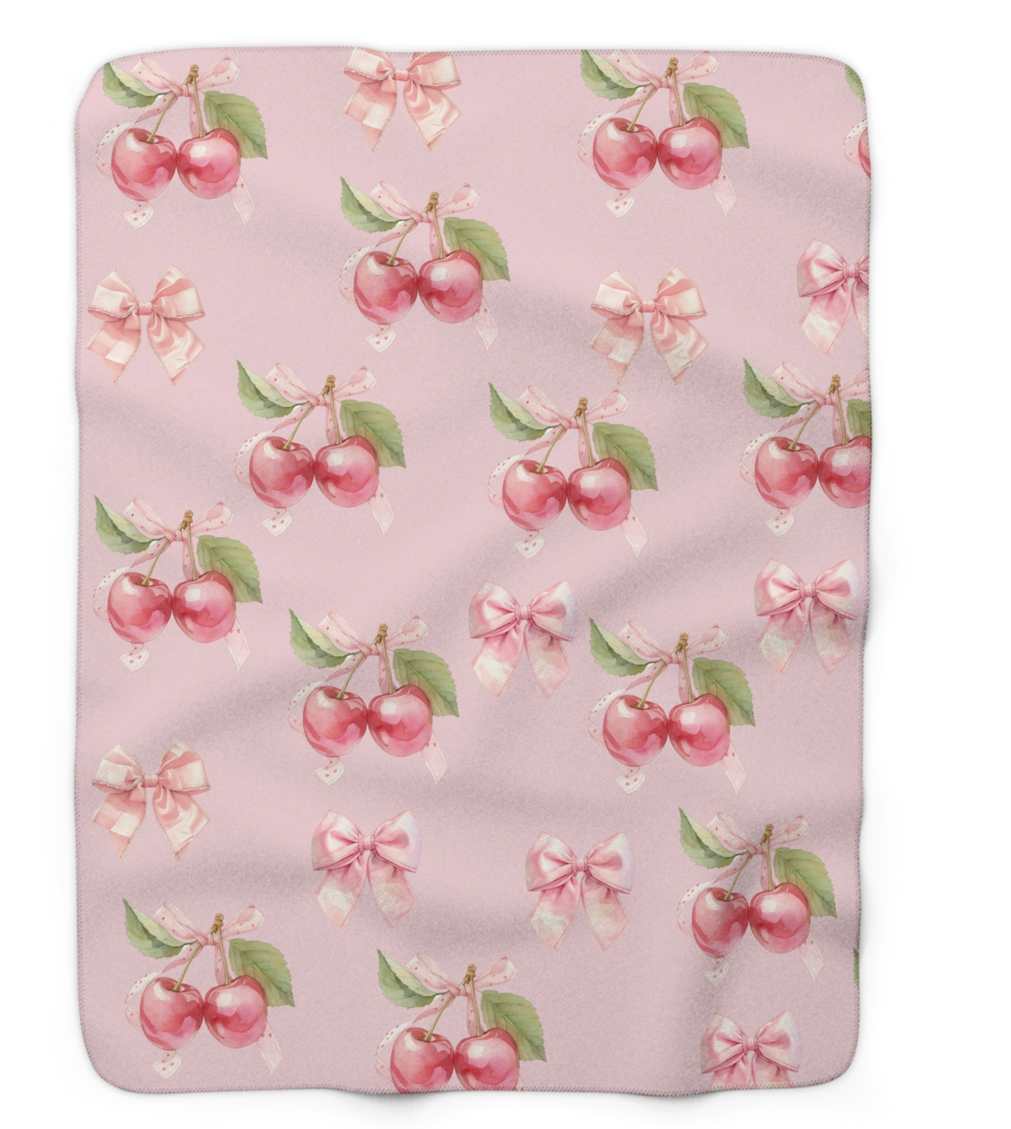 Cherry Doll Sherpa Blanket