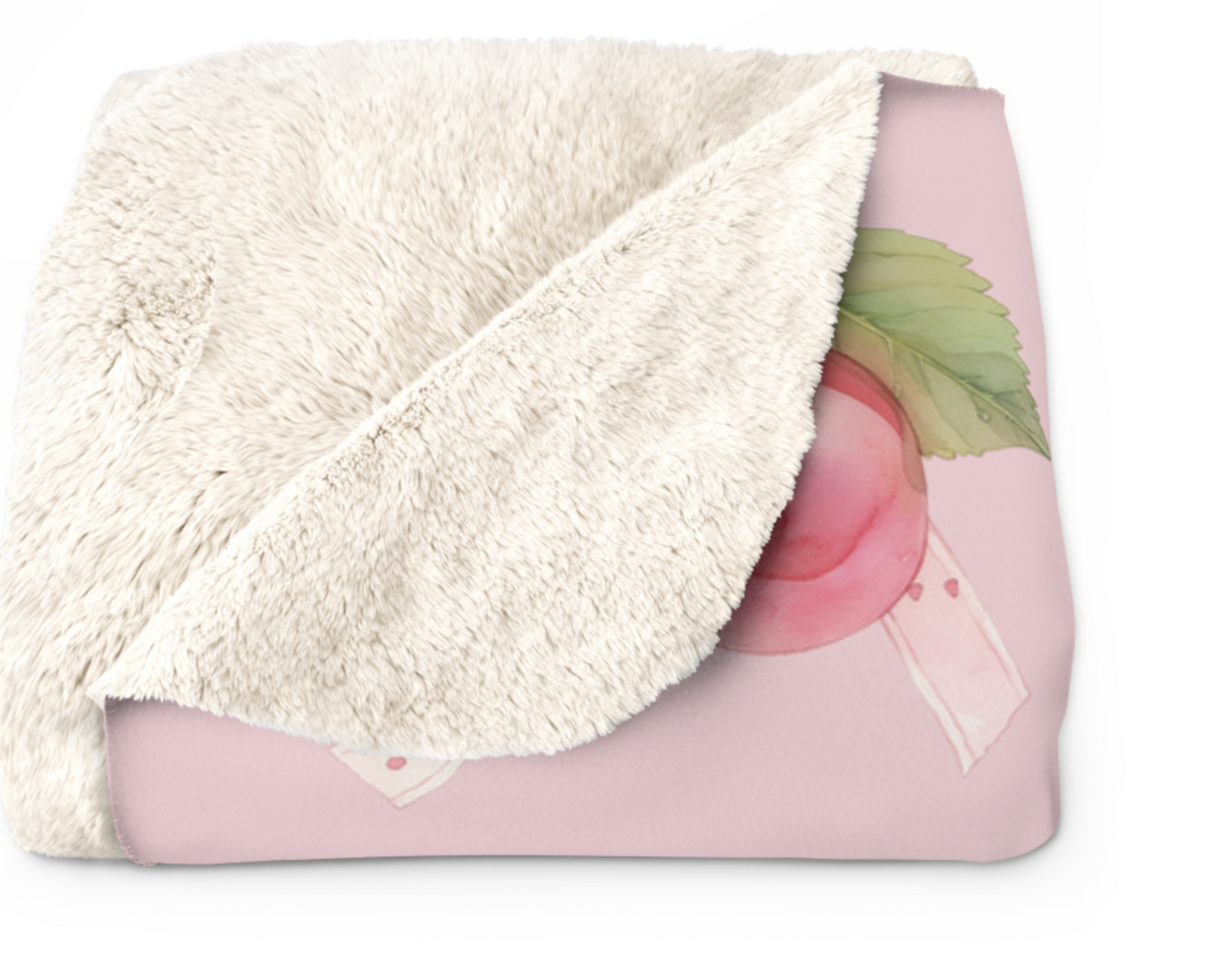 Cherry Doll Sherpa Blanket