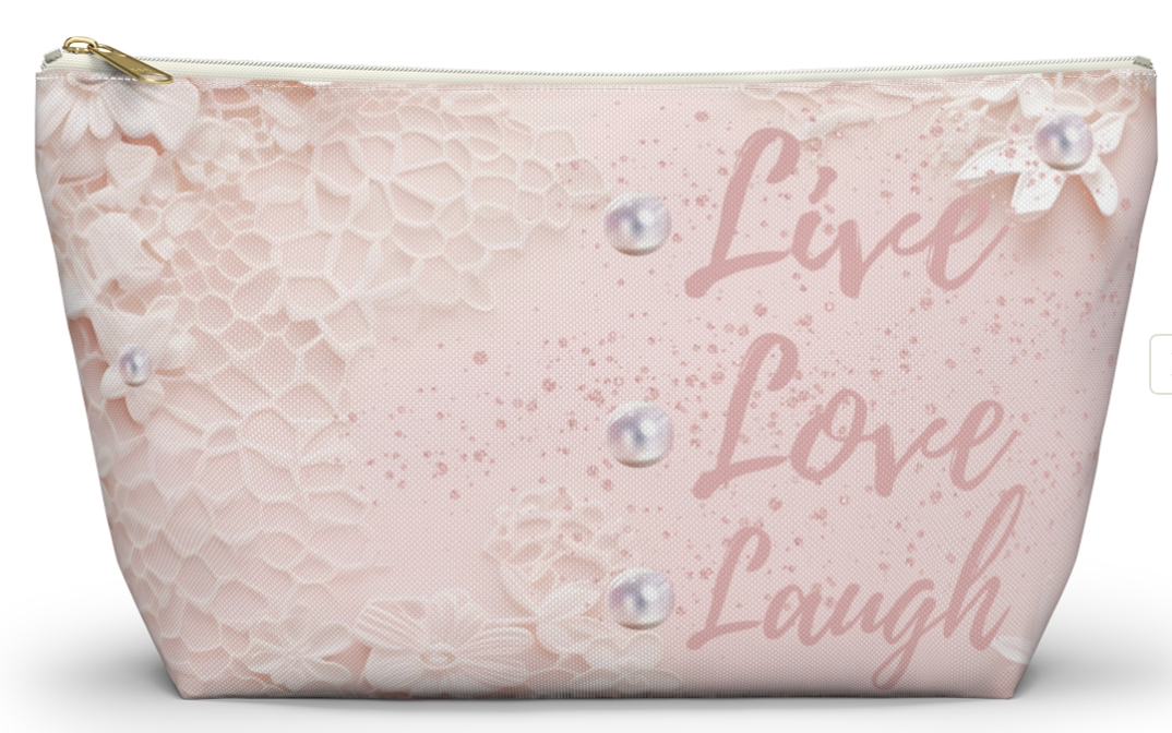 Live Love Laugh Makeup Bag