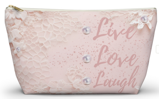 Live Love Laugh Makeup Bag