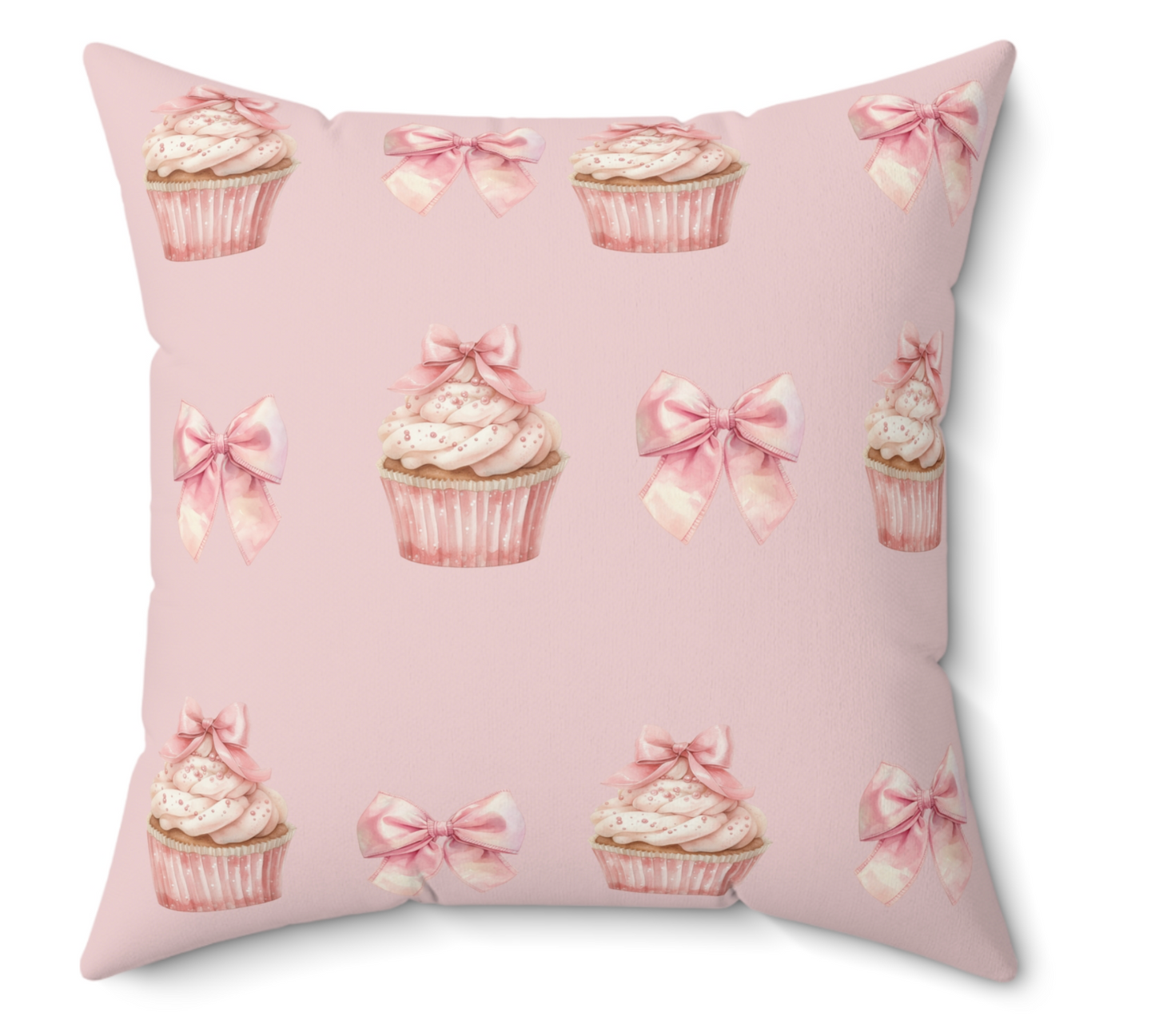 Cupcake Bow Pillow