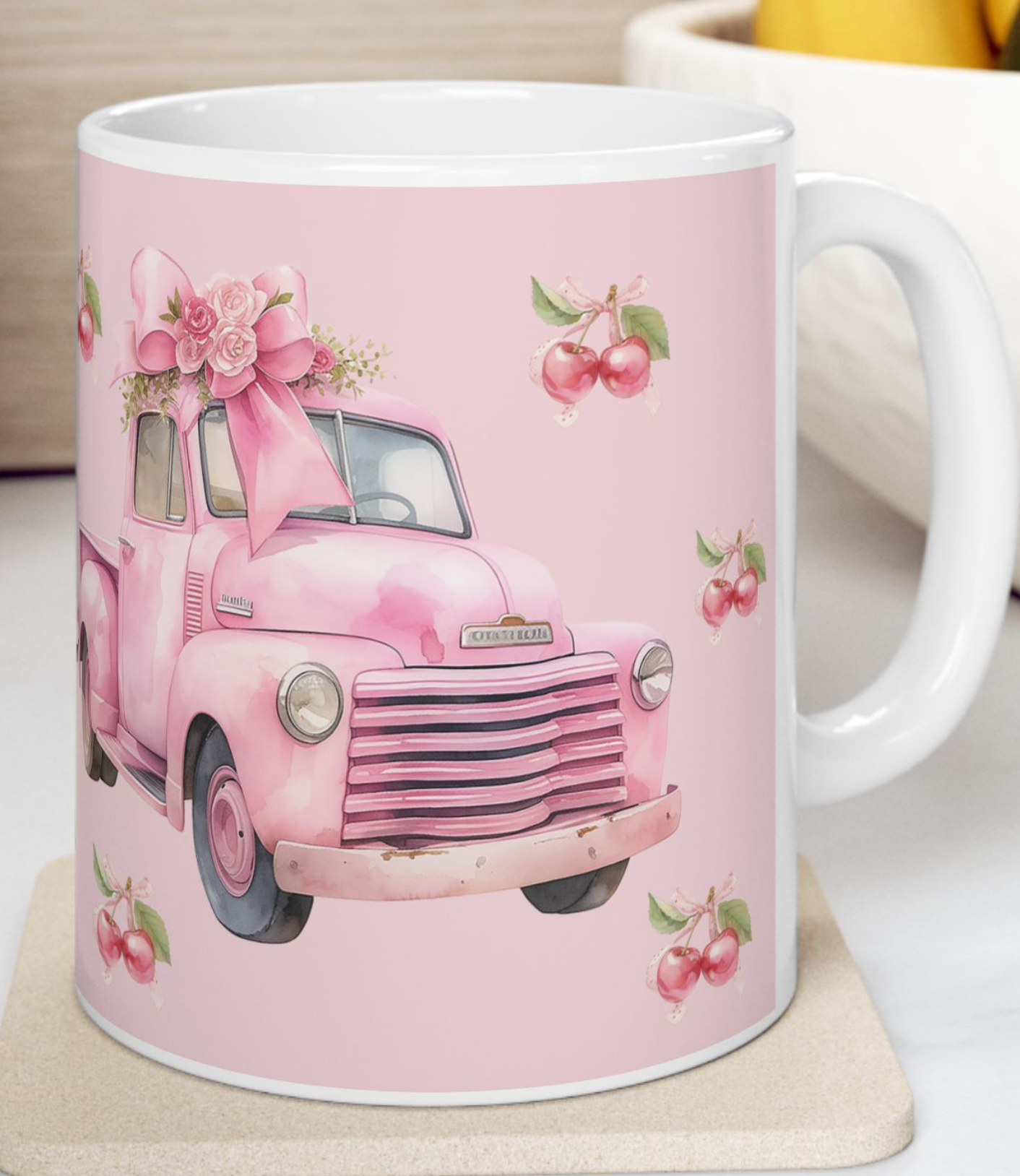 Pink Truck mug