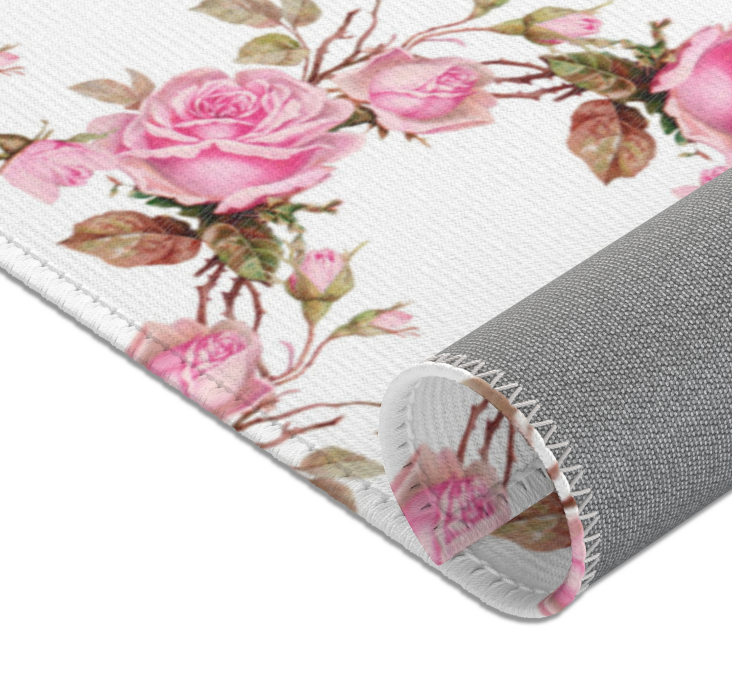 Pink Rose Area Rug