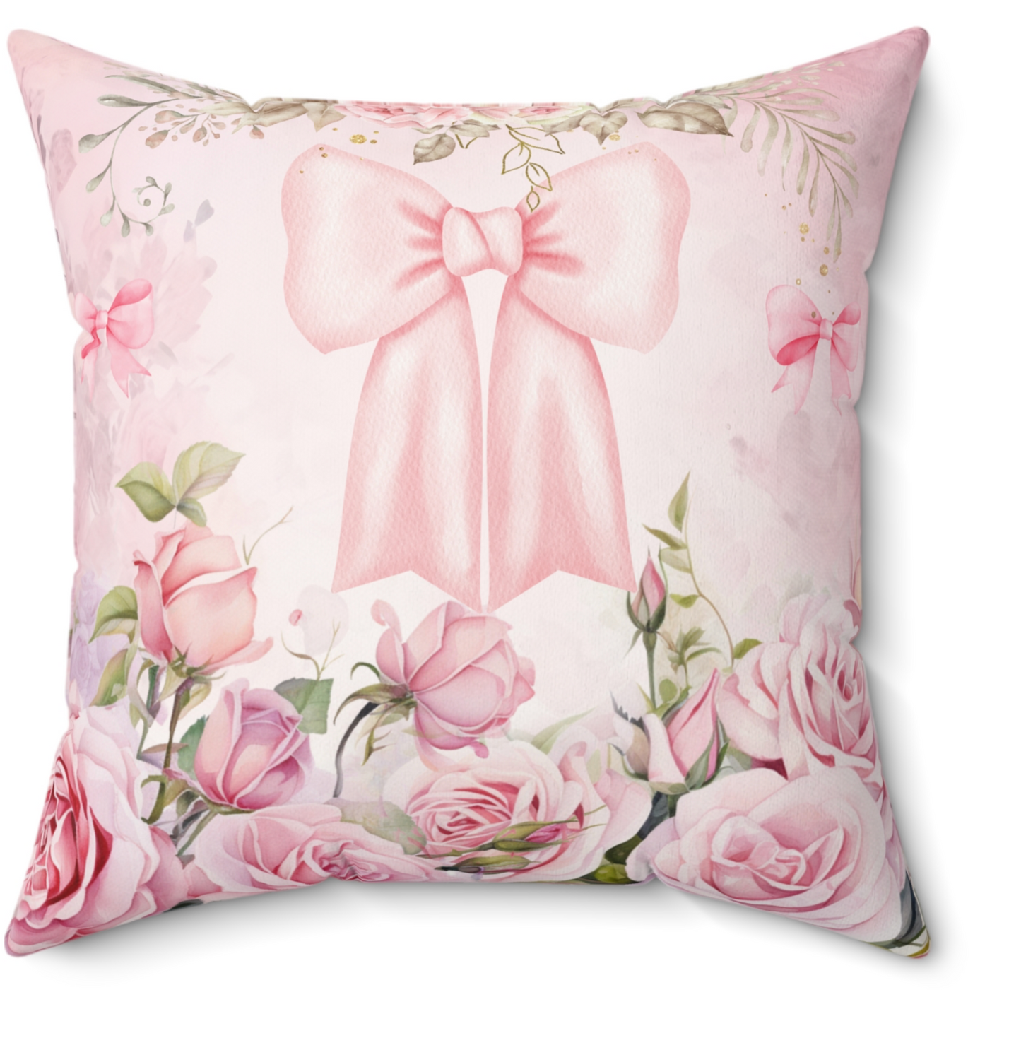Pink Bow Princess Pillow