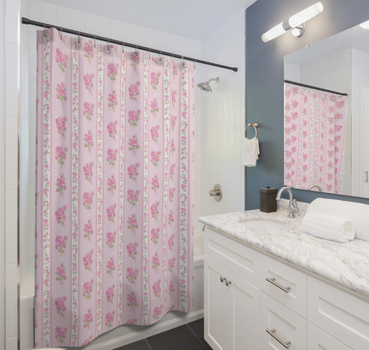 Rose Glam Shower Curtain