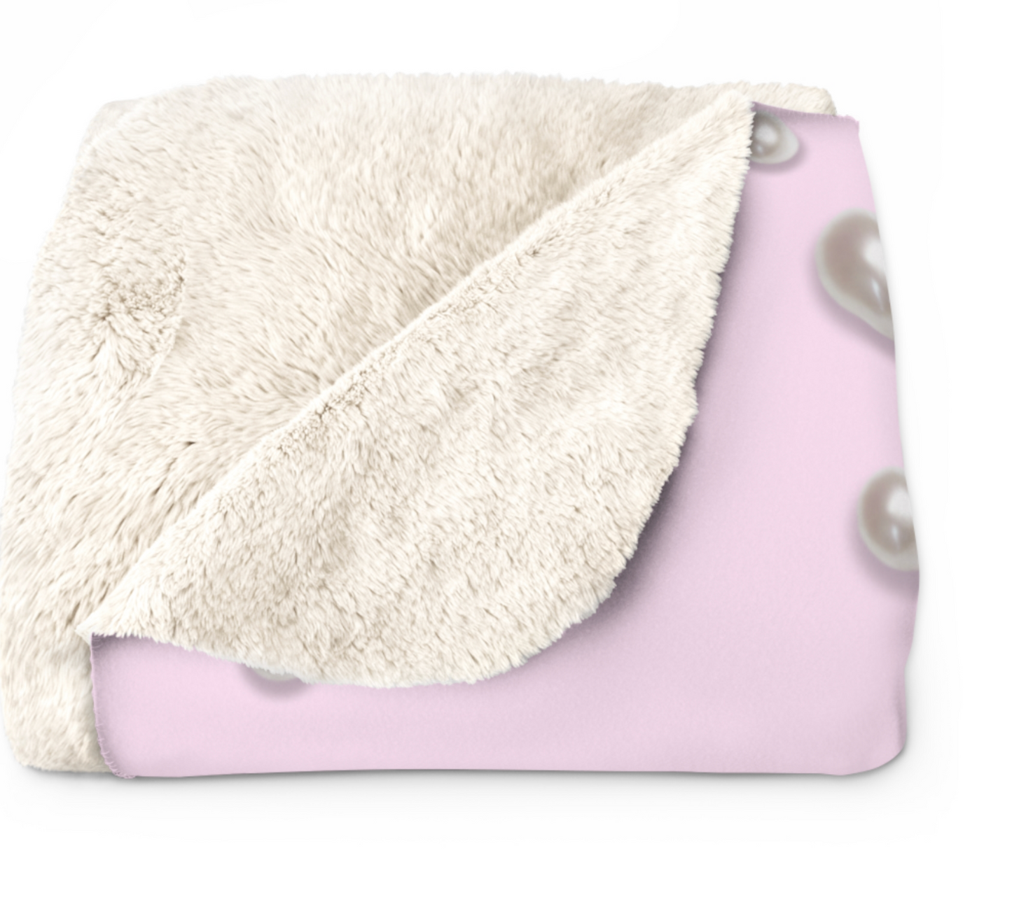 Pearl Glamour Sherpa Blanket