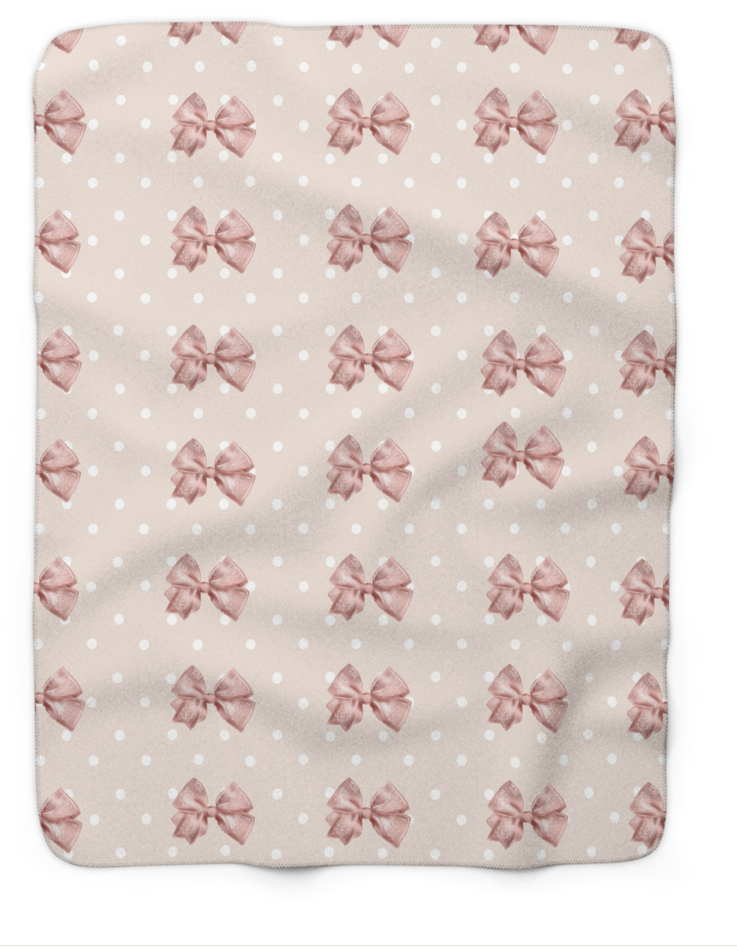 Sparkle Bow Sherpa Blanket