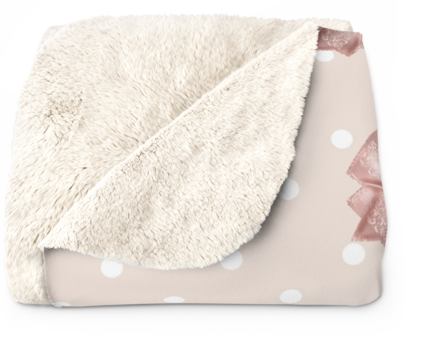 Sparkle Bow Sherpa Blanket
