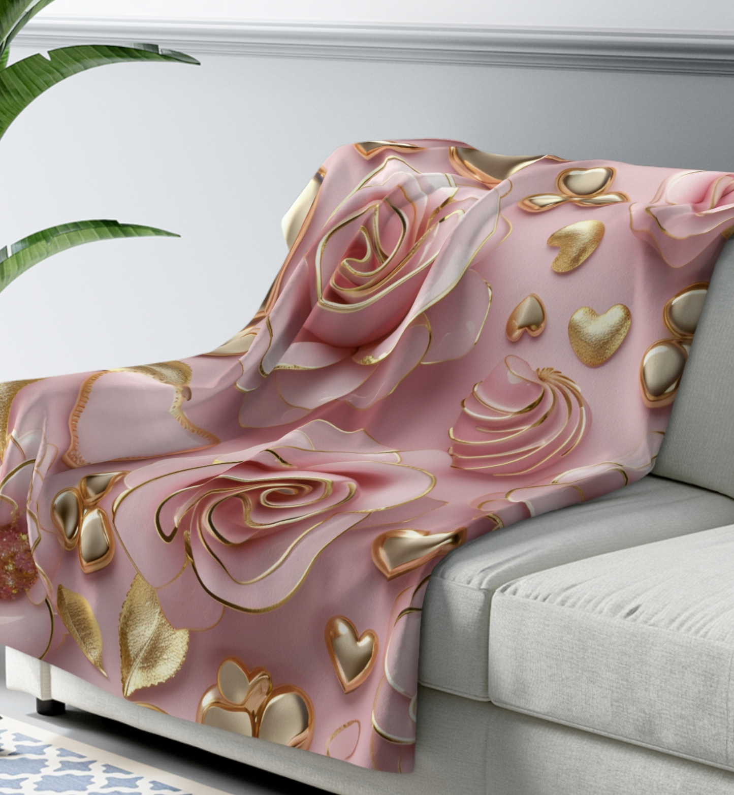 Delicate Rose Blanket