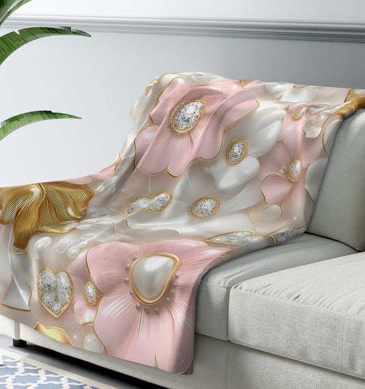 Blossom Sherpa Blanket