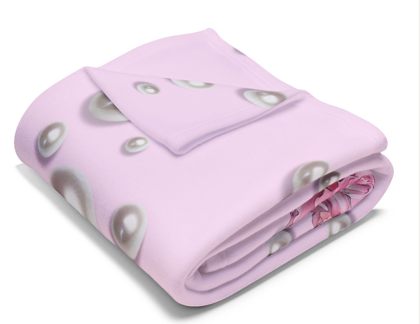 Pearl Glamour Fleece Blanket