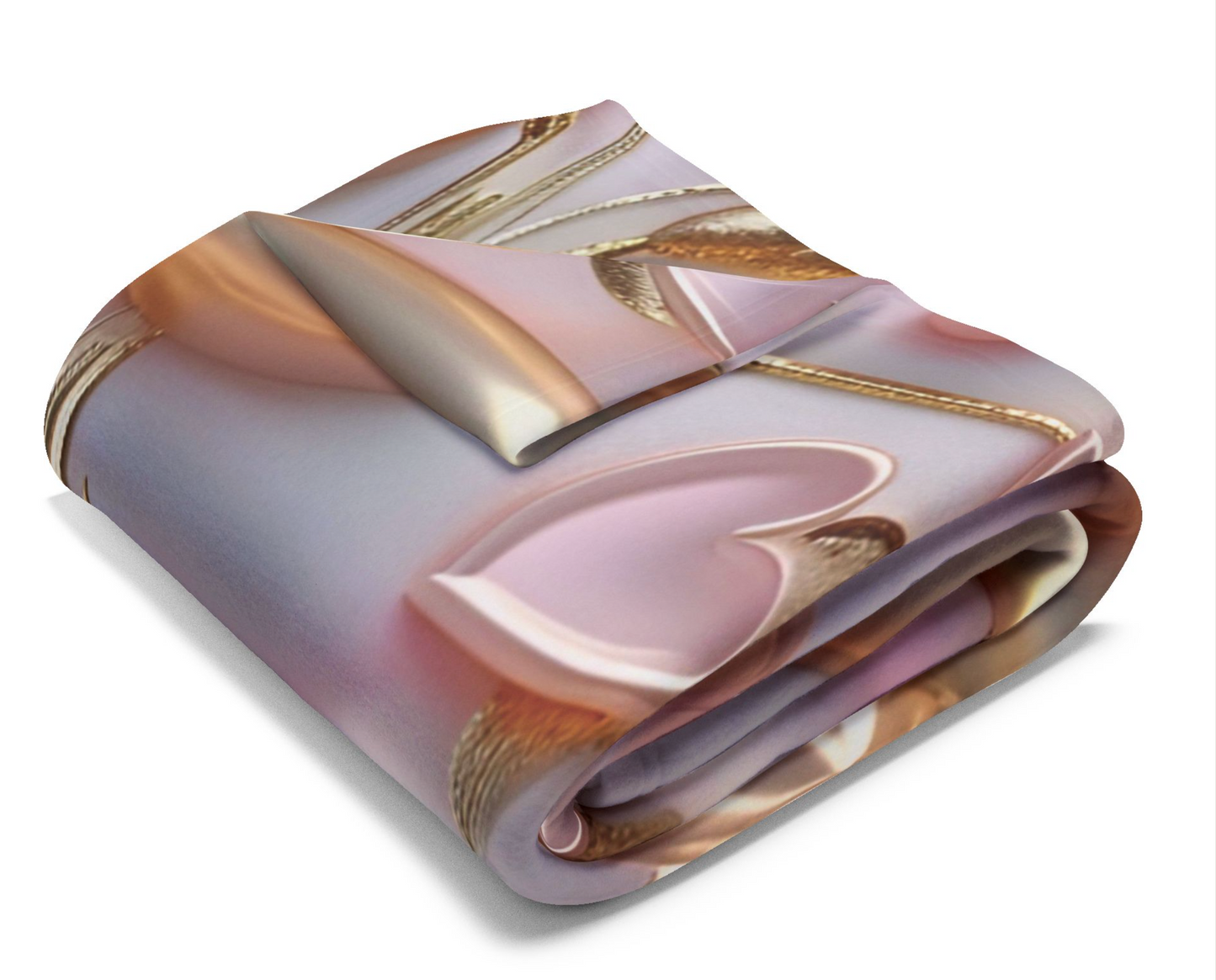 Whimsical Rose Fleece Blanket