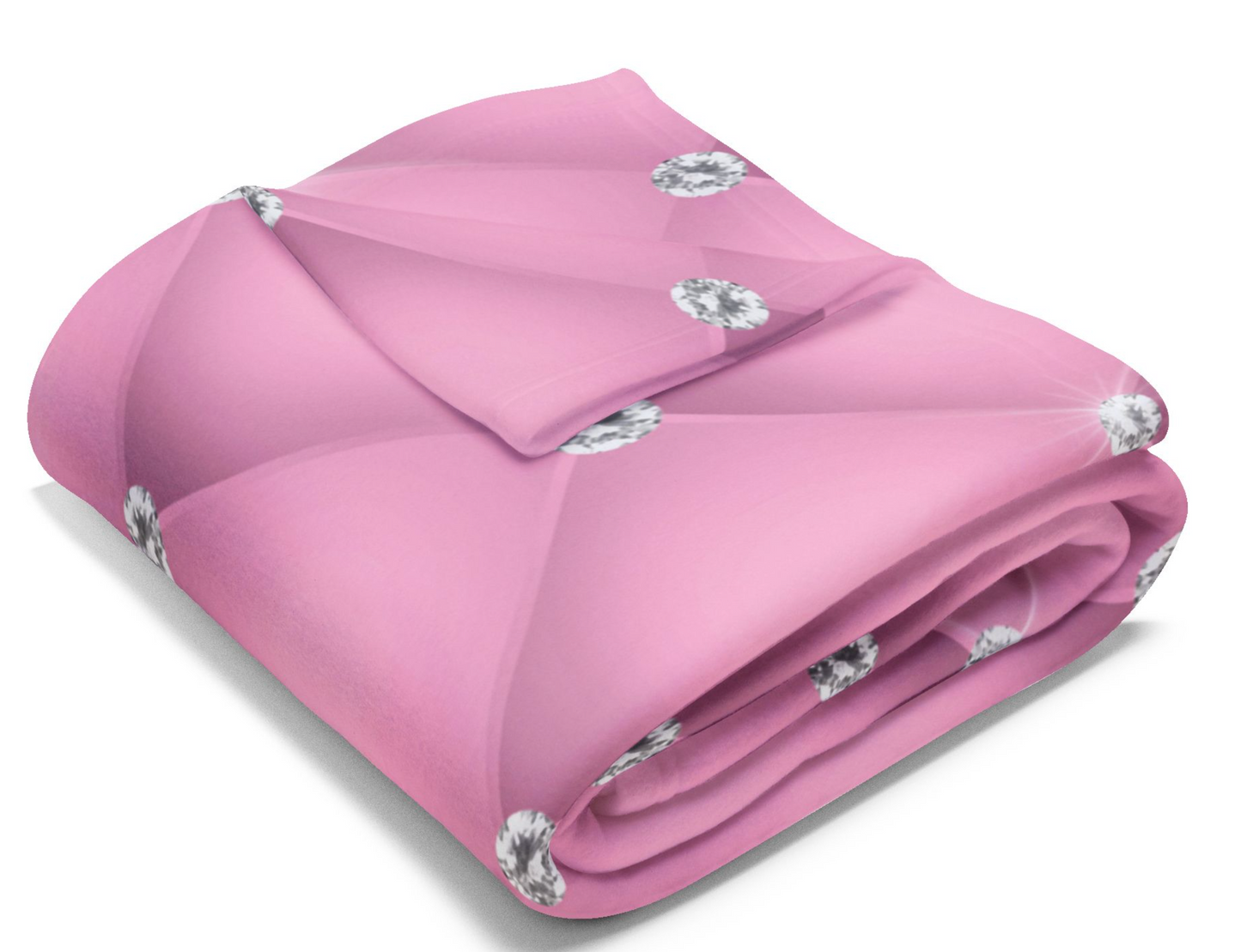 Pink Gem Fleece Blanket
