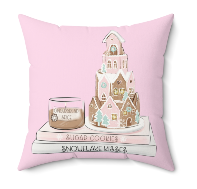 Gingerbread Castle Pillow