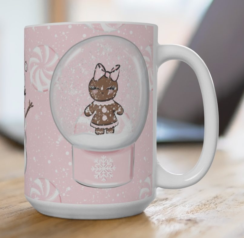 Snowglobe Gingerbread mug