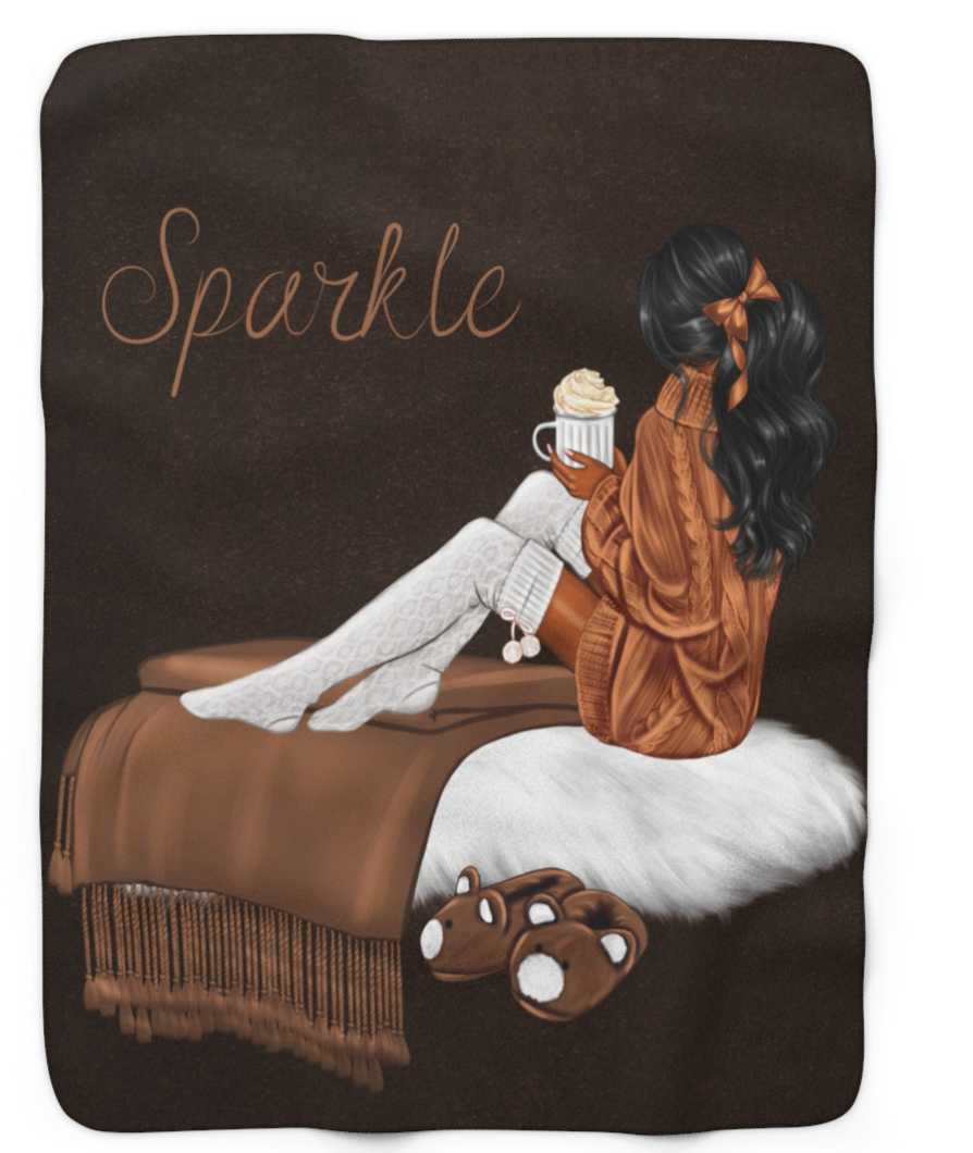 Cozy Sparkle Sherpa Blanket