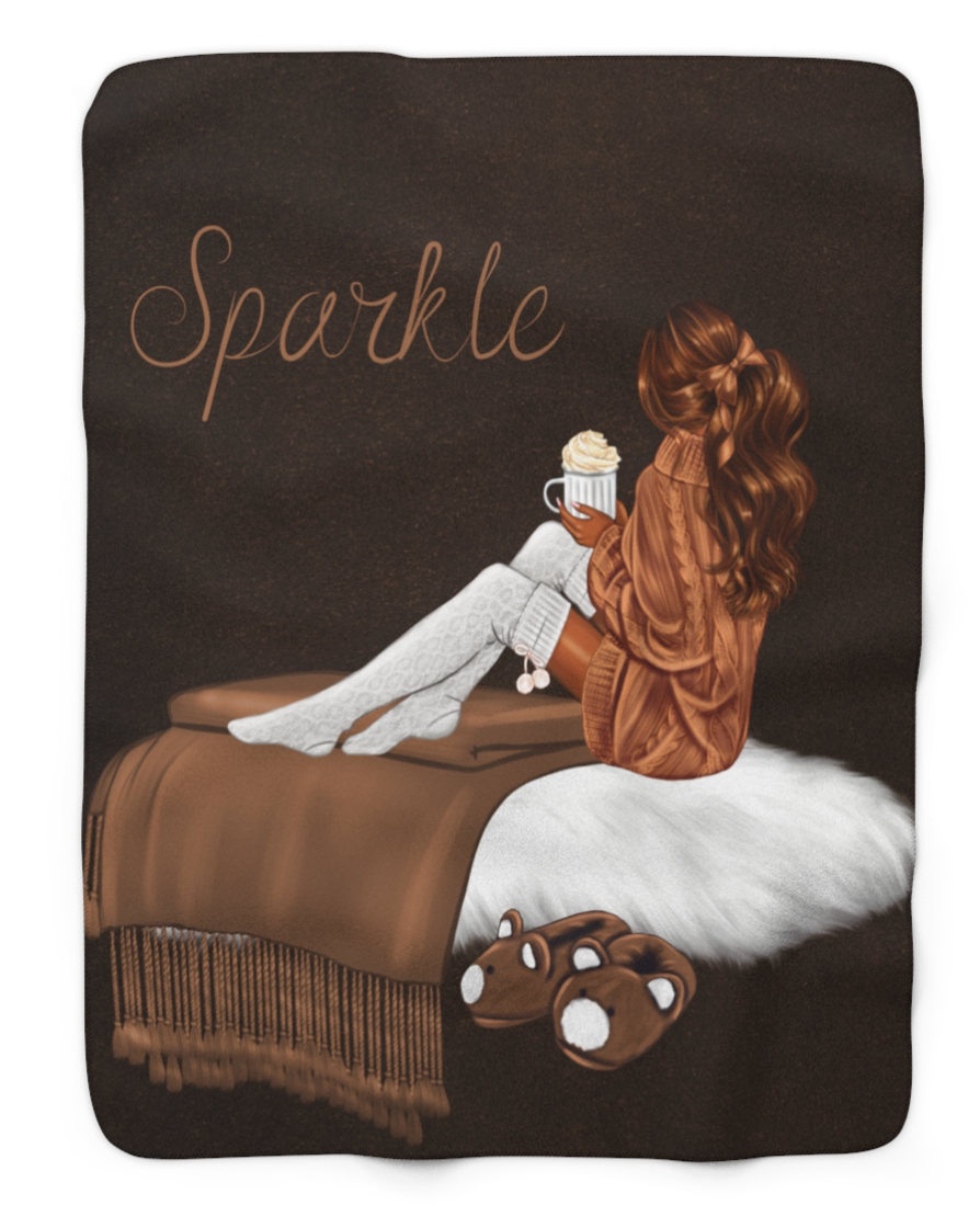 Cozy Sparkle Sherpa Blanket
