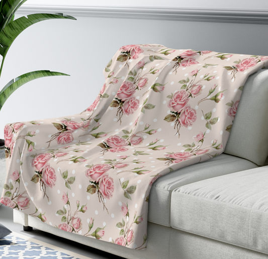 Love Rose Sherpa Blanket